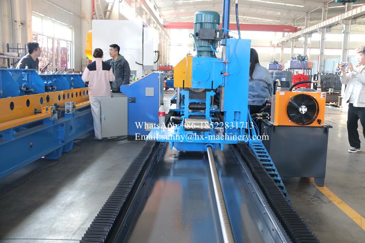 Roll forming machine for solar structure