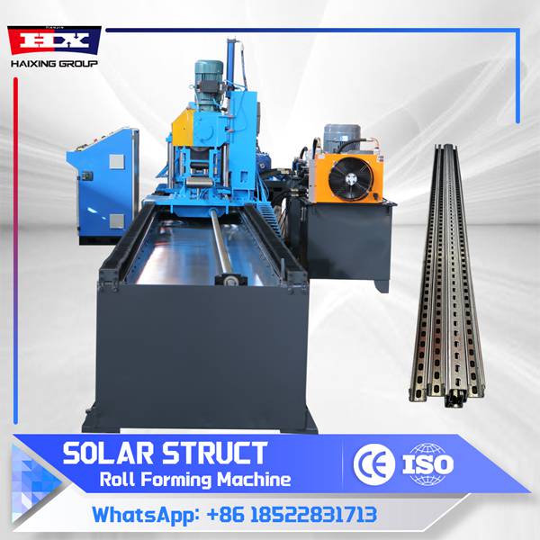 Solar channel roll forming machine