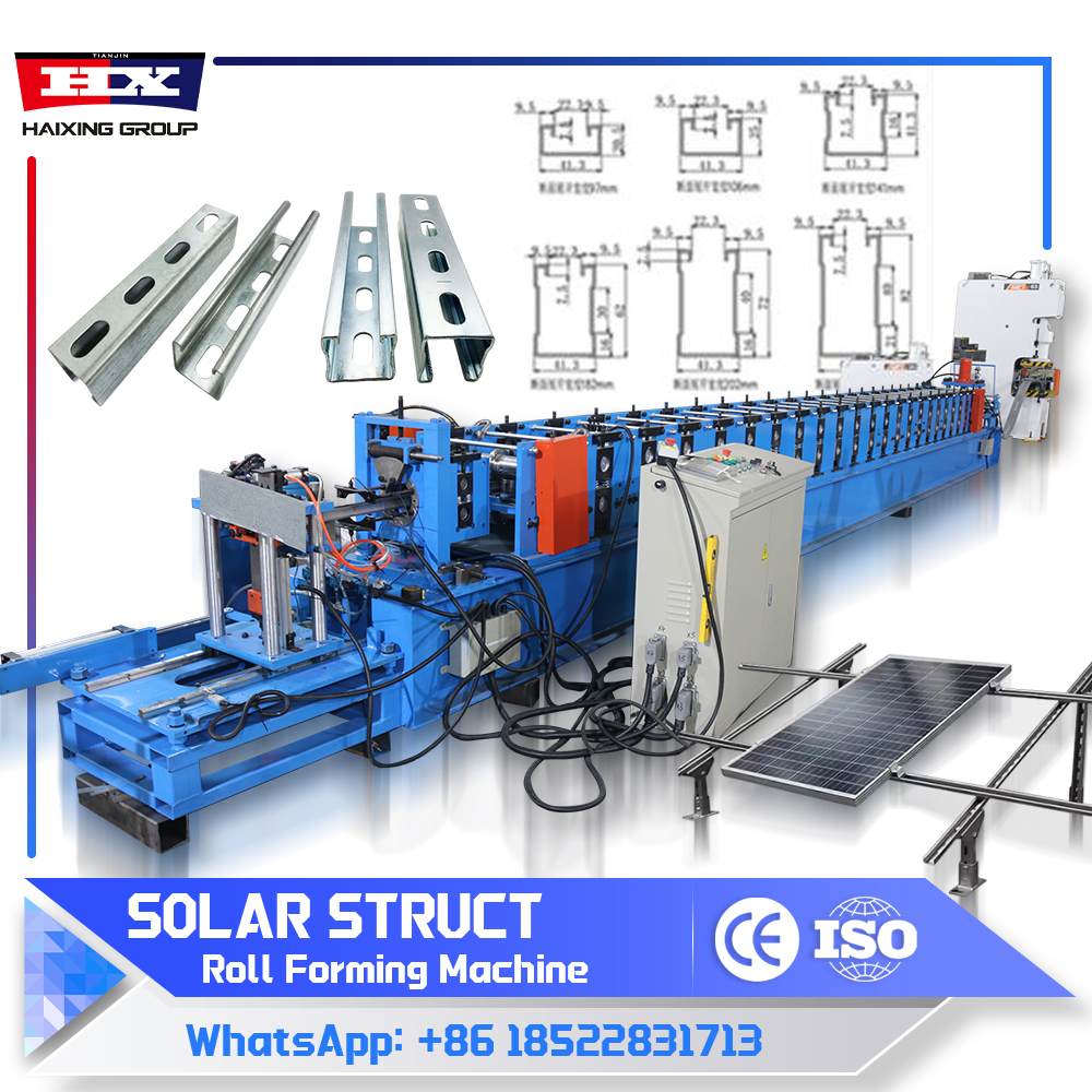 solar panel mounting structure roll forming machine