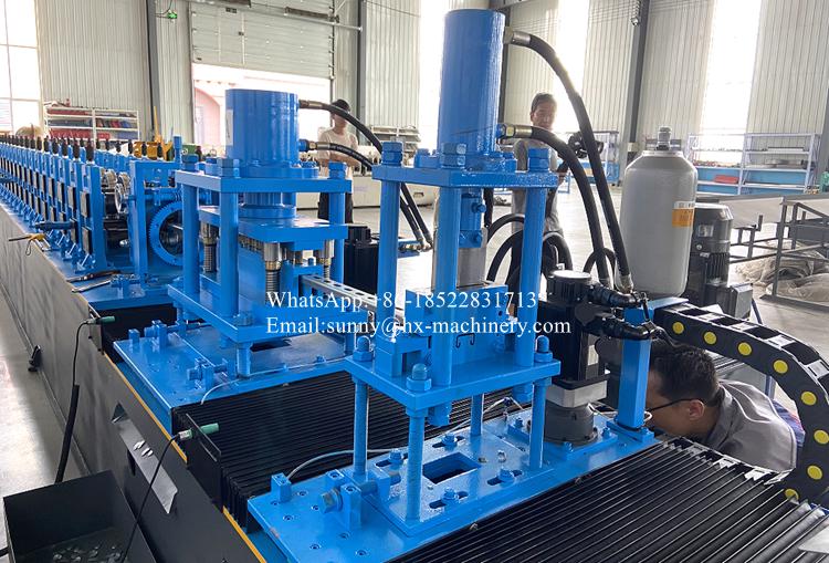 Solar strut channel roll forming machine