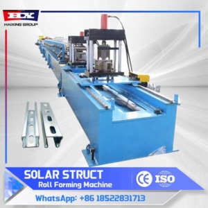 Solar strut roll forming machine
