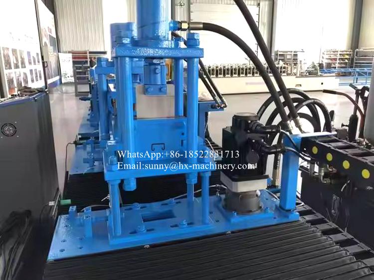 Solar strut channel roll forming machine