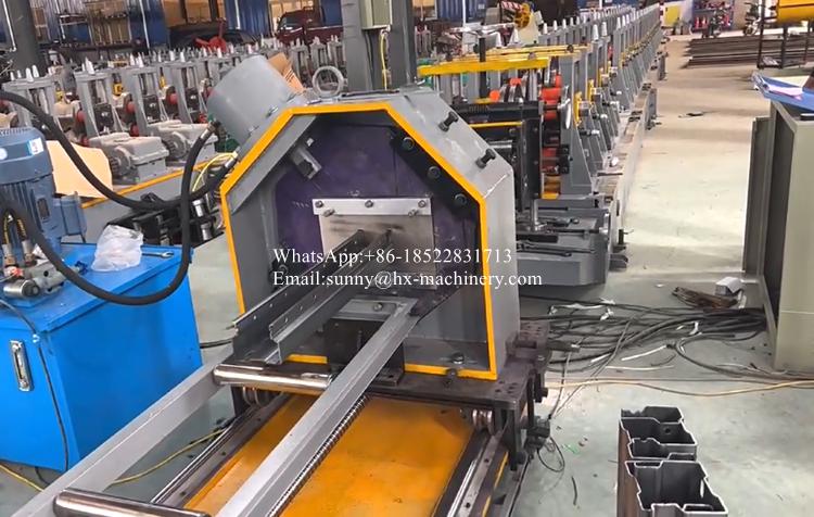 Rack shelf roll forming machine