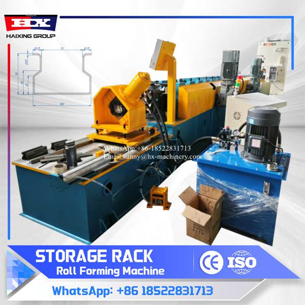 Rack roll forming machine