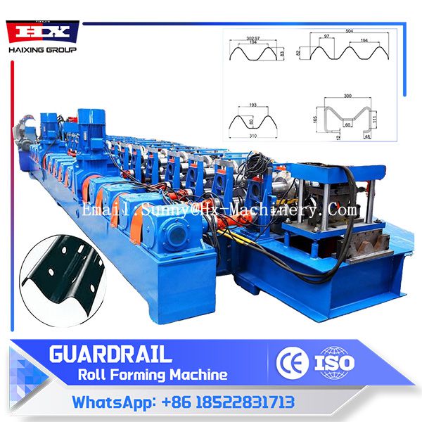 highway guardrail making machine