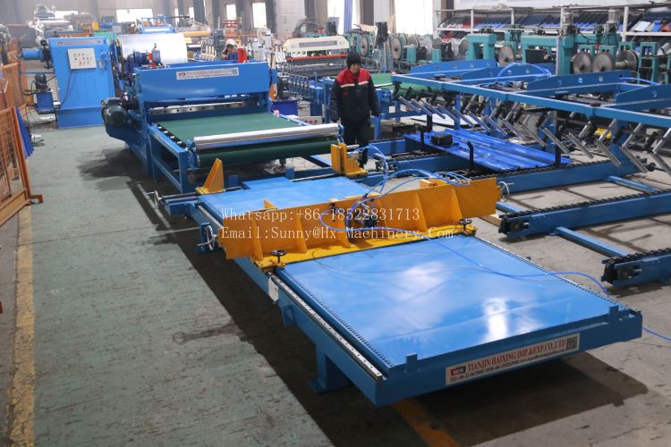 Sheet coil cutting machine